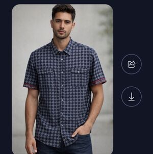 Truth Substance Common Sense Shirt Size 4X Shirt Button Diamond Pattern Cotton